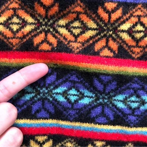 Rainbow Pattern Wool Sweater - Picture 8 of 15